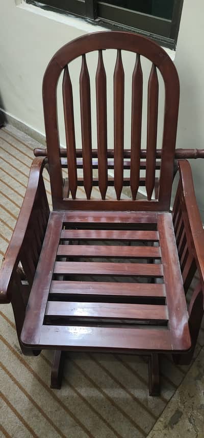 Pure wooden easy chair