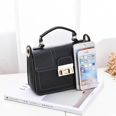 Black Crossbody Bag Women's Premium Polyester Daily Use