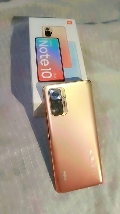 Redmi note 10 pro good condition with box + original charger