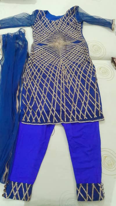 Royal blue fancy shirt