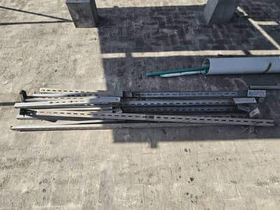 Galvanised L2 Solar Plate Stands