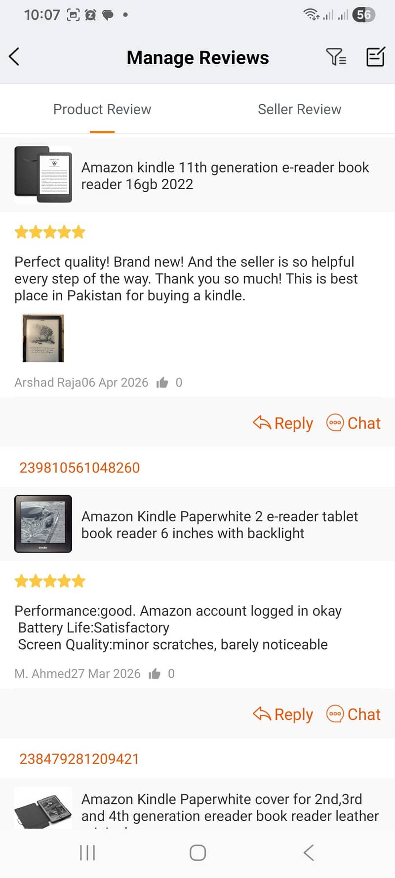 Amazon Book Reader Kindle Paperwhite E-reader tablet 12th Generation 1