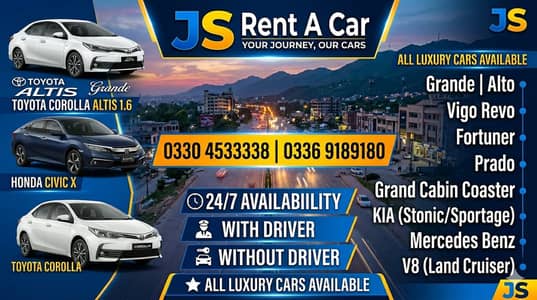 Rent A Car Rawalpind, Without Driver , Gli , Alto , V8 , Prado , BRV