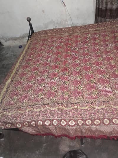 Bed with matters, 2 site tables ,and dressing table