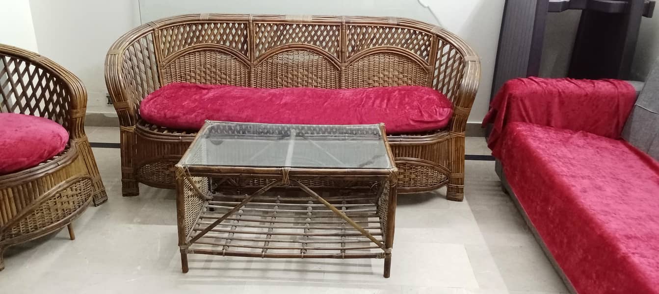 cane sofa set 1
