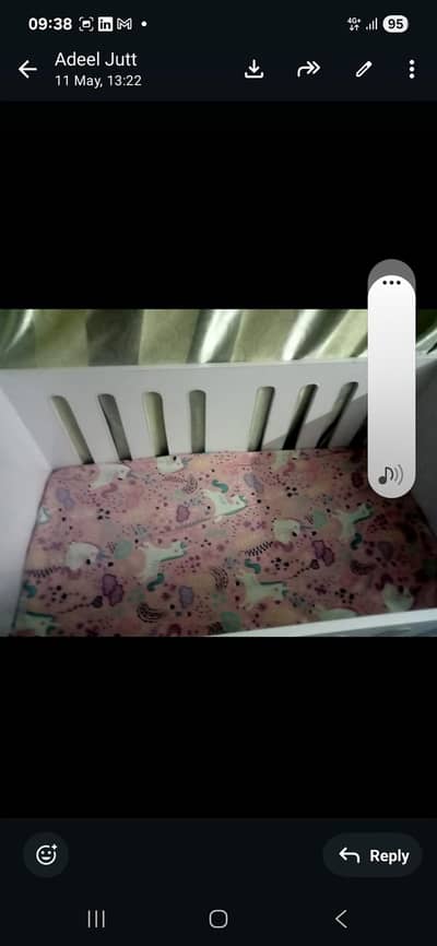 Baby Cot For Sale with mattress