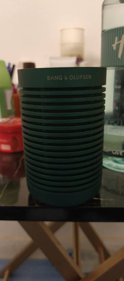 Bang & Olufsen Beosound Explore portable Bluetooth speaker.