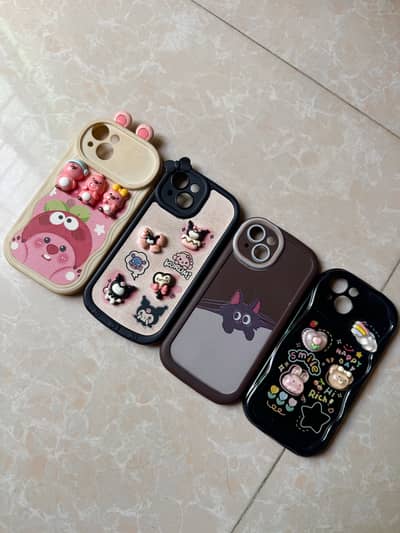 Just like new 4 iPHONE 13/14 CASES + One free transparent Cover