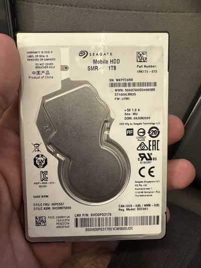 1TB HARD DRIVE 100/100 HEALTH extended hard drive cover