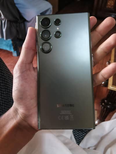 Samsung S23 Ultra 256GB Green - Minor Touch Glass Break, Working 100%
