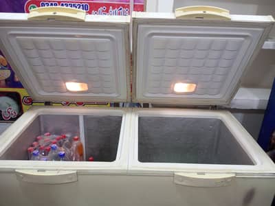 Waves double door freezer