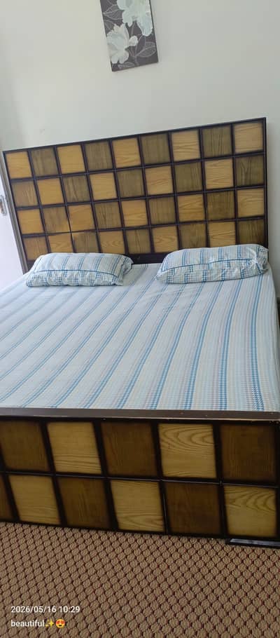 Bed without mattress