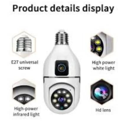 The RXN V380 APP Bulb WiFi Dual Lens Camera300