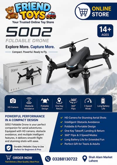 Altitude Hold for stable flying 360° Flip & Rotation Stunts drone