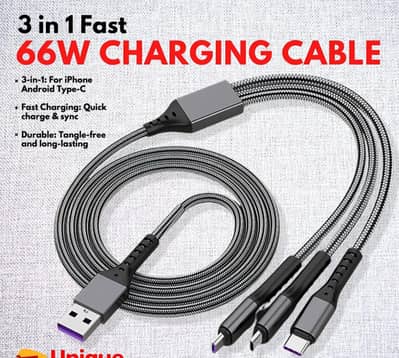 3 in 1 cable for all mobile phones
