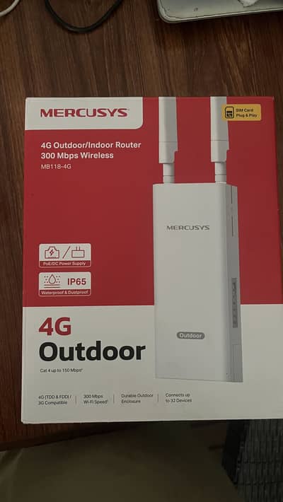 Mercusys 4G LTE multi band router | outdoor | PTA approved