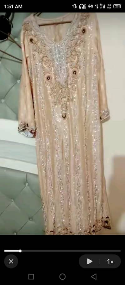 long zari thread embroided long shlirt