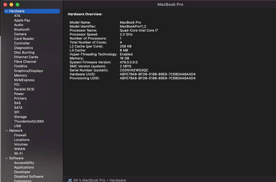 Apple Macbook Pro 2