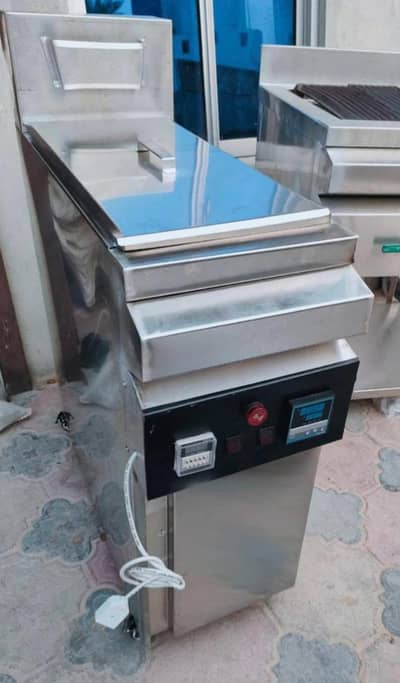 deep fryer single, double, prep table, pizza oven, hot plate, food bag