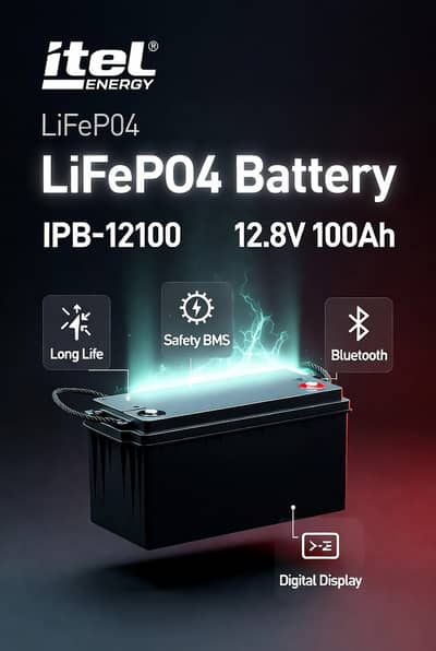 Itel 100Ah LiFePO4 Battery 12.8V 3000 Cycles | IPB-12100 Original