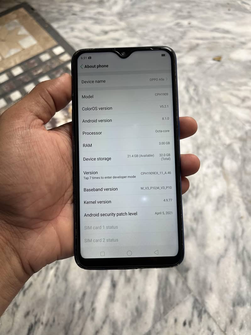 oppo a5s 5