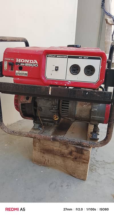 Honda 2.5KVA used generator for sale