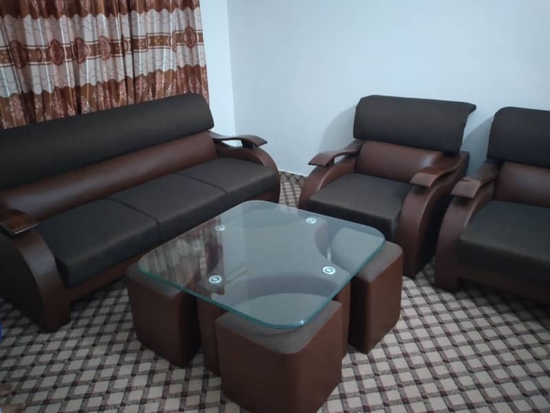 Stylish & Comfortable Sofa Set with Table 0