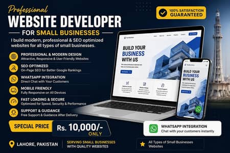 Professional Business Website Developer Lahore Small Business Website