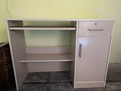 Modern Computer/ Study Table with Drawer & Cabinet Excellent Condition