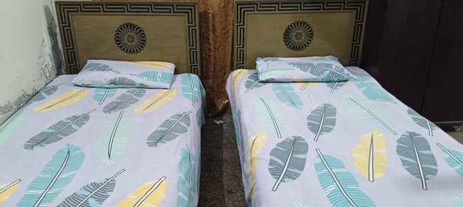 2 Single Beds For Sale (Without Mattress)