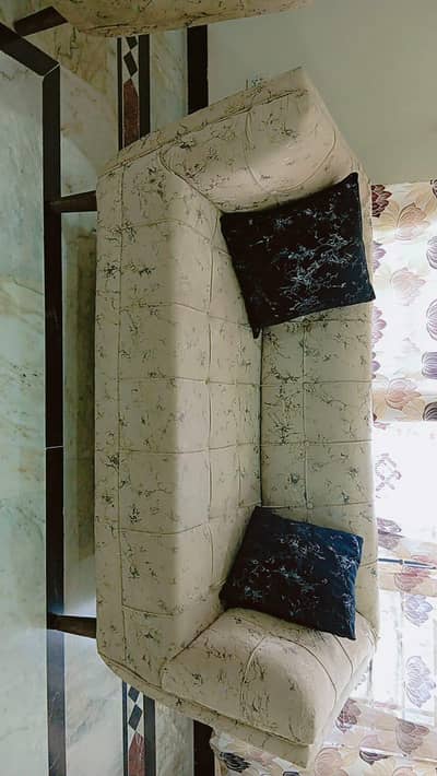 7 seater sofa with glass top centre table for sale at Islamabad