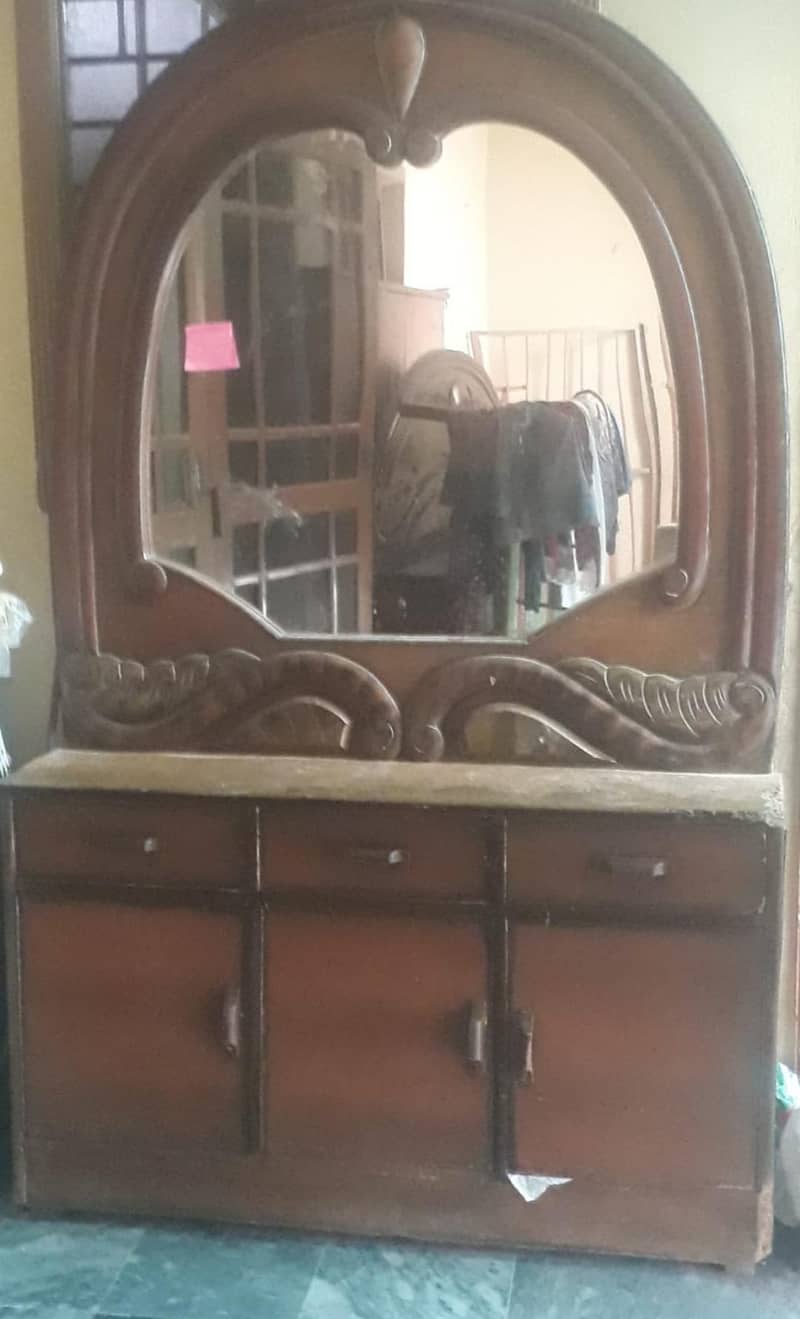 double bed with dressing table 1