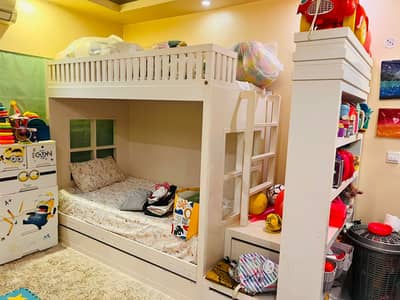 Bunk bed | Kid wooden bunker bed | Baby bed | Double bed
