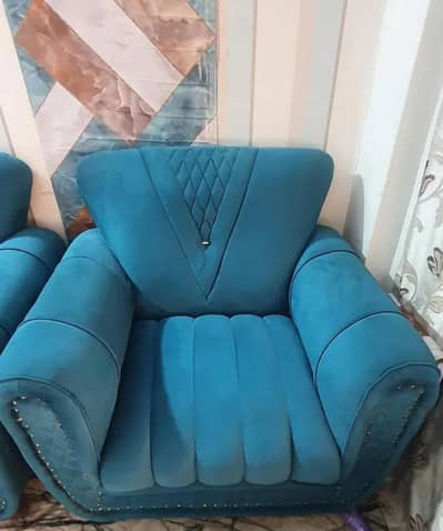 sofa set 5 seater velvet new
