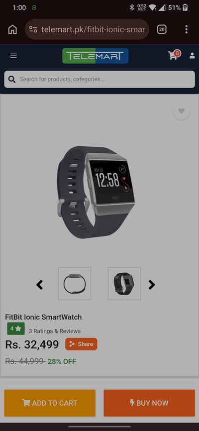 Fitbit Ionic Smart Watch