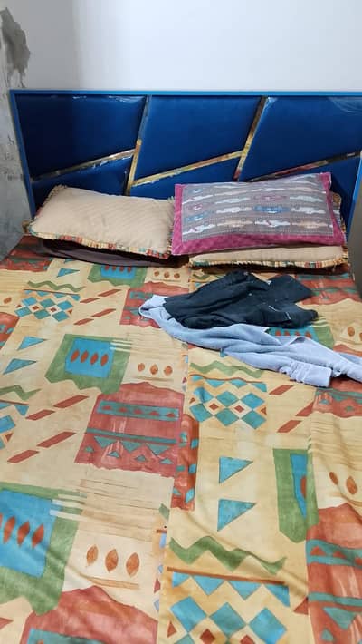 bed and wardrobe