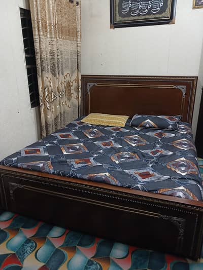 Good Condition King Size Bed with Medicated Mattress Just Rs. 40000.
