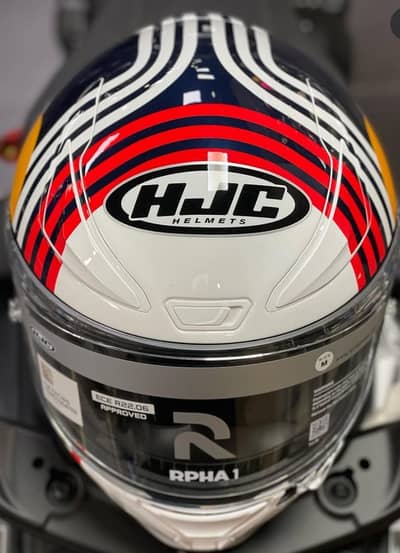 original HJC RPHA 1 Red Bull Austin GP MC21 racing homologated