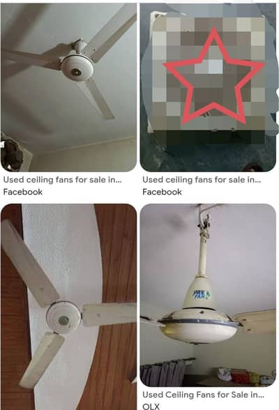 used ceiling fans