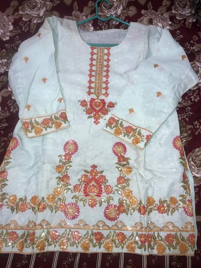 short shirt with farshi shalwar