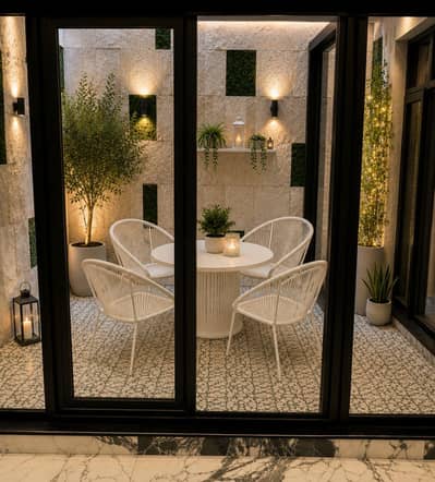 CAFE'S OUTDOOR ROOFTOP RATTAN ROPE FURNITURE AVAILABLE FOR SALE
