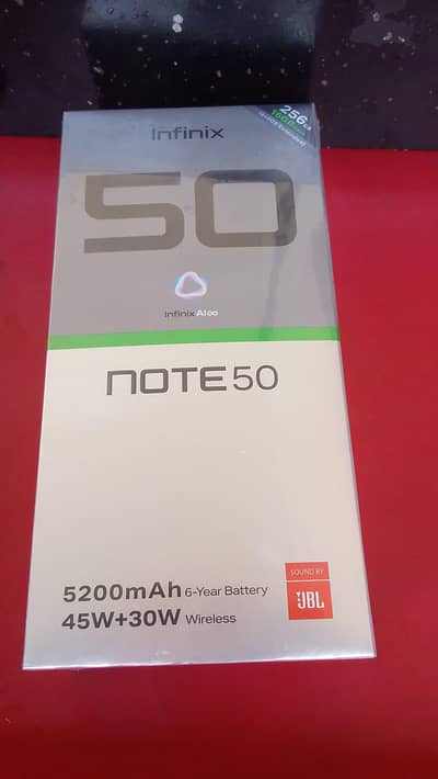 Infinix note50 box pack