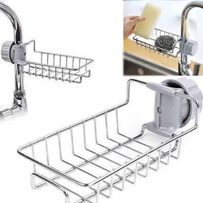 stainless steel hanging basket for faucet