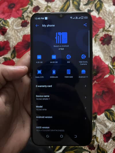 New condition tecno spark 7