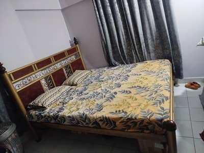 Metal bed (without mattress) for sale