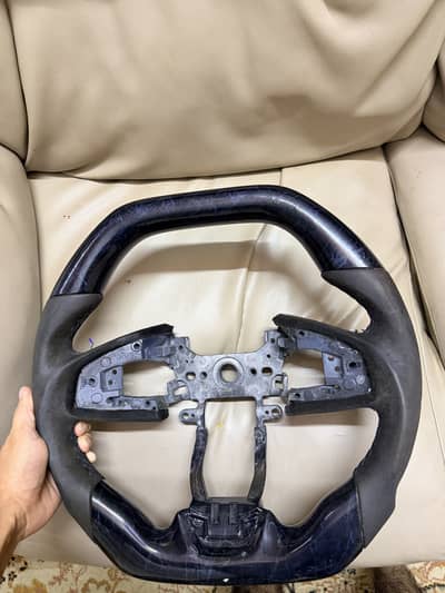 Civic x hydro dipped blue accent steering