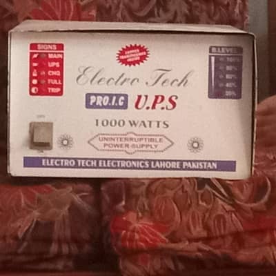 Electro Tech 1000W UPS - New Inside, Full Working, Hand to Hand Check