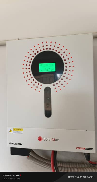 Complete solar system solarmax+canadian solar panels+4batteries48V
