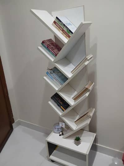 Modern White Tree Bookshelf / Aesthetic Book Rack