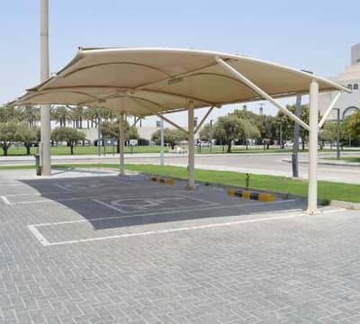 Pole parking - Best garage or tensile fabric shade - Canopy pvc shade
